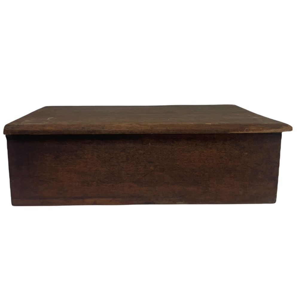 Vintage 1800’s Wood Box Drawer Antique Primitive Rustic French Cottage Farmhouse - Picture 7 of 11